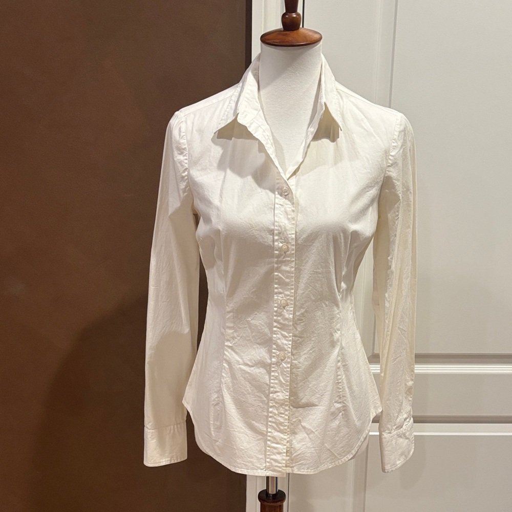 Moda International White Button Down Shirt